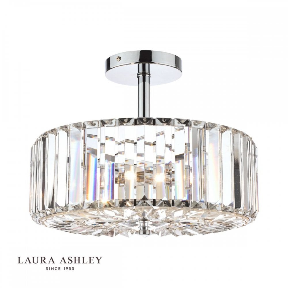 Fernhurst 3 Light Semi Flush in Polished Chrome