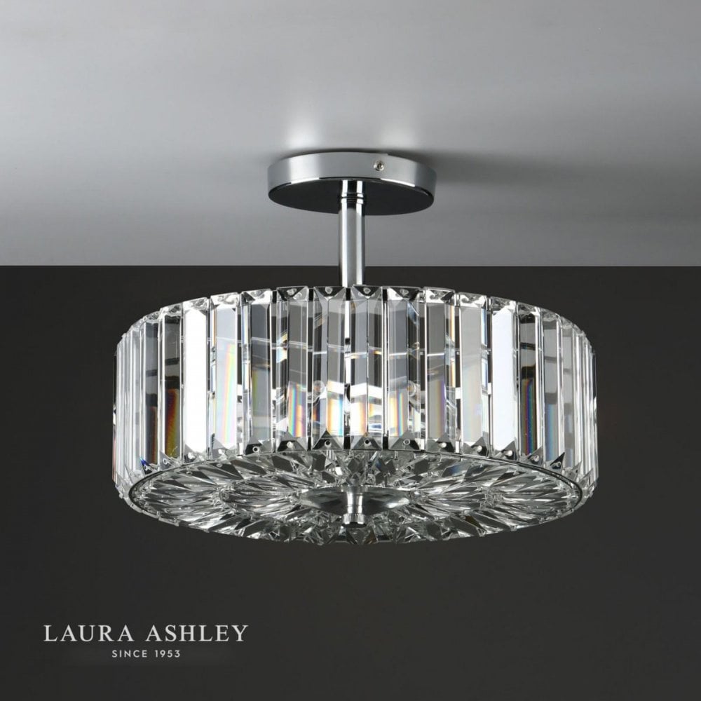 Fernhurst 3 Light Semi Flush in Polished Chrome