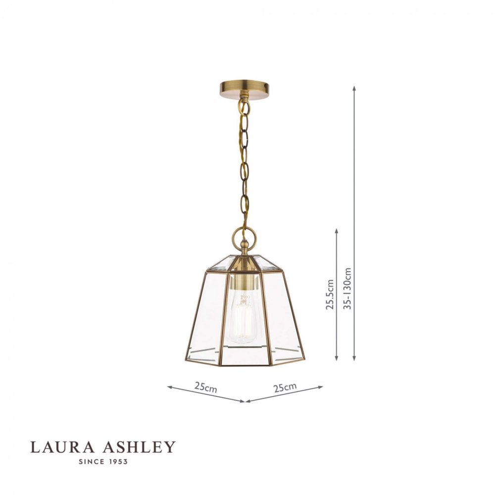 Clayton Single Pendant in Antique Brass