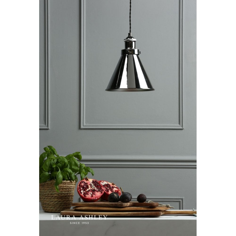 Refus Pendant in Polished Chrome