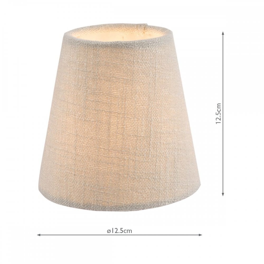 Bacall 5 Inch/125mm Empire Shade in Silver