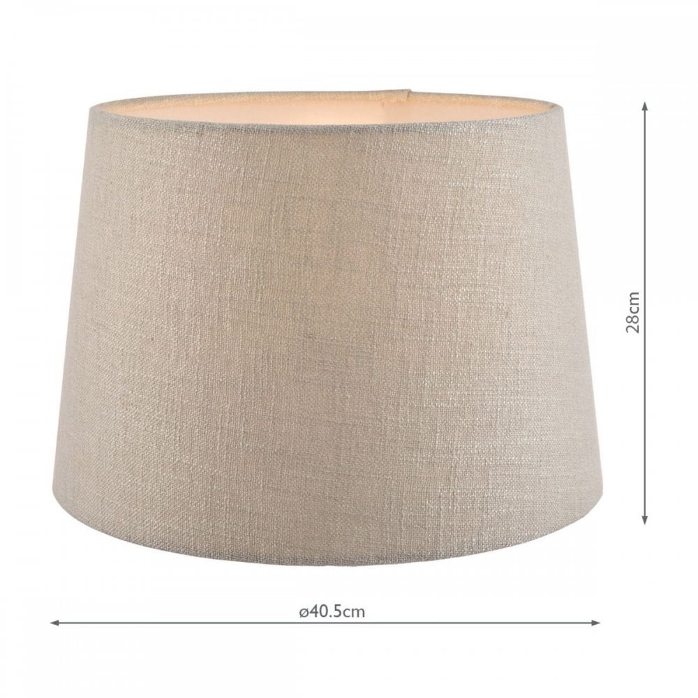 Bacall 16 Inch/400mm Empire Shade in Silver