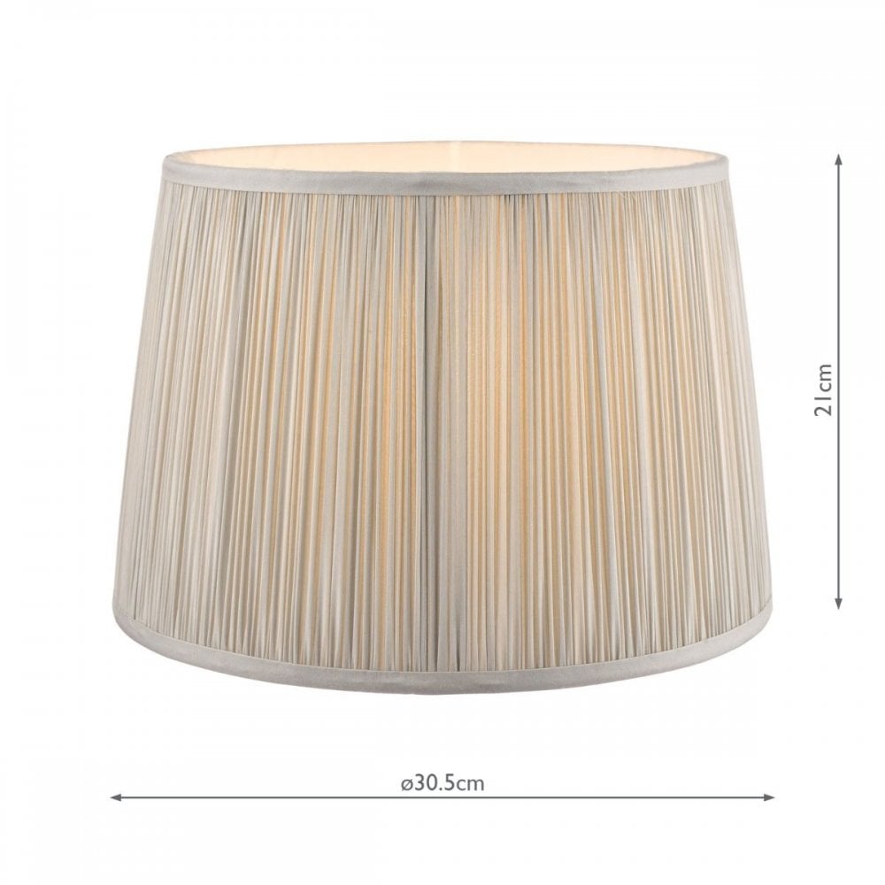 Hemsley Silk Empire Silver 300mm Shade