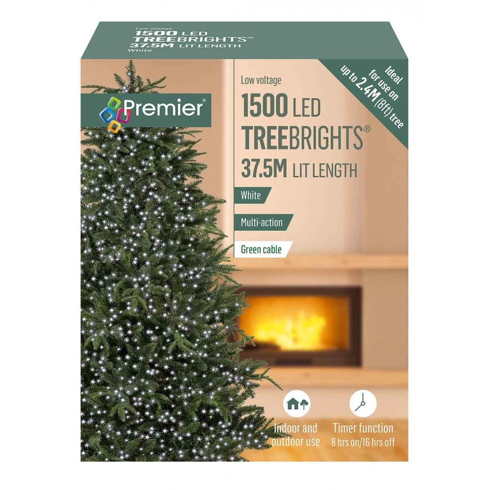 1500 Led Timer Treebrights Warm White Lights