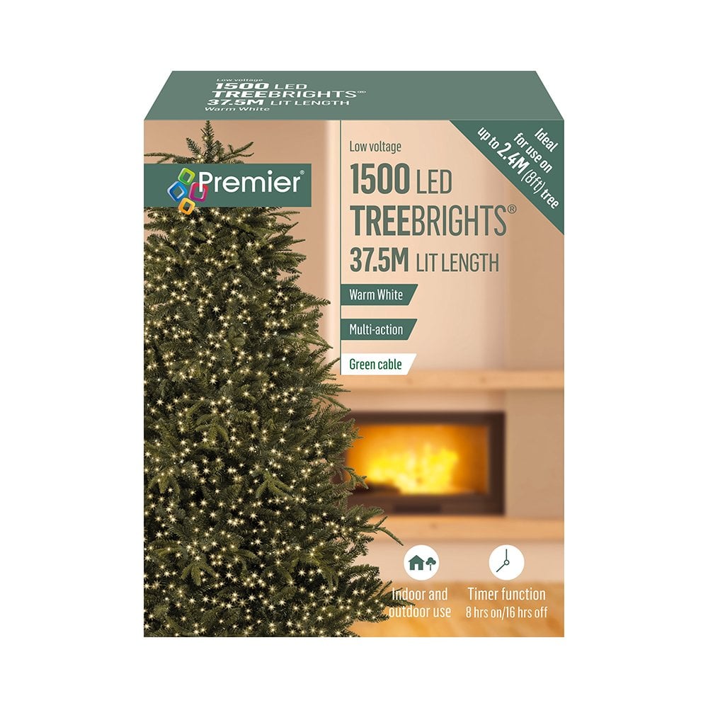 1500 Led Timer Treebrights White Lights