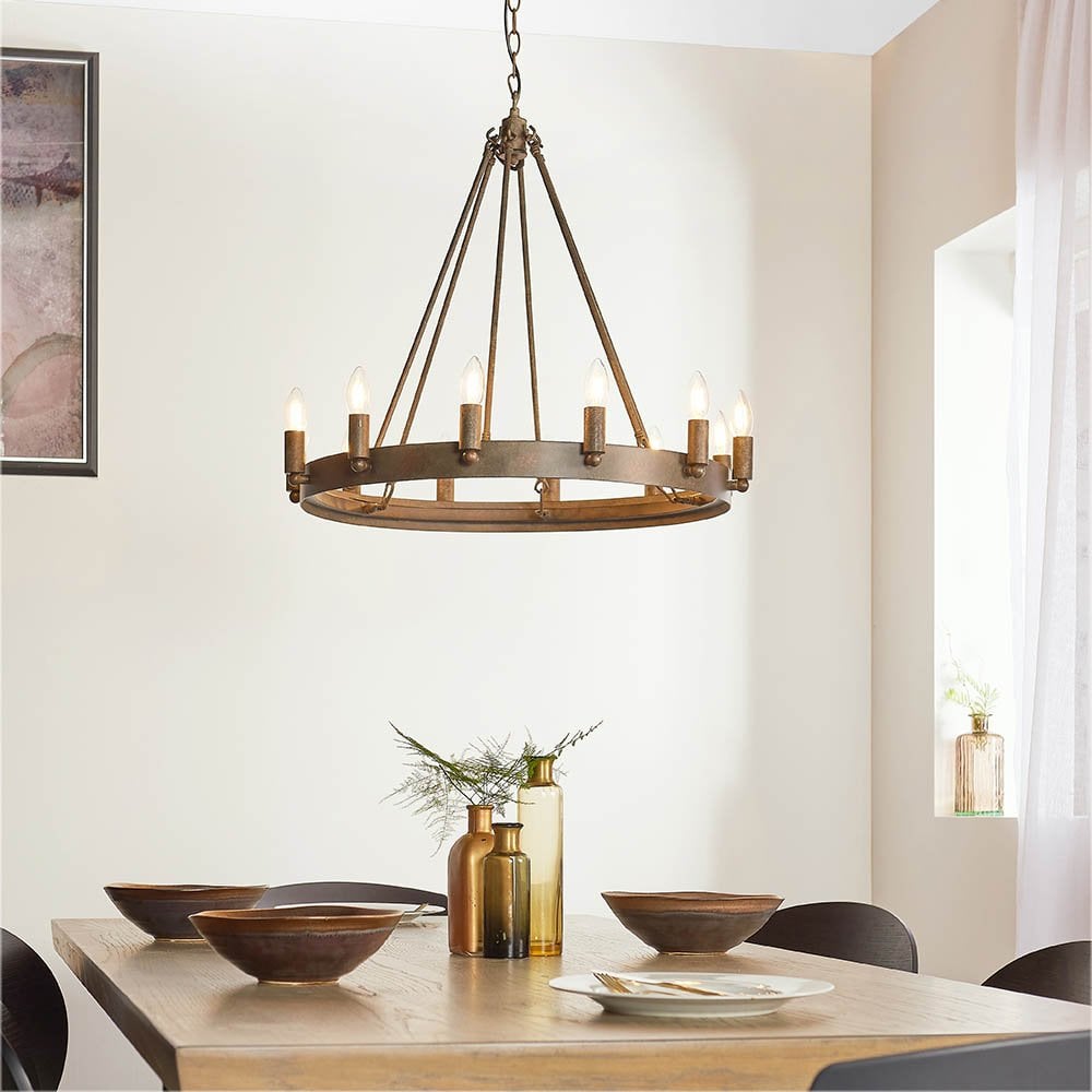 Chevalier 12 Light Ceiling Light in Aged Metal