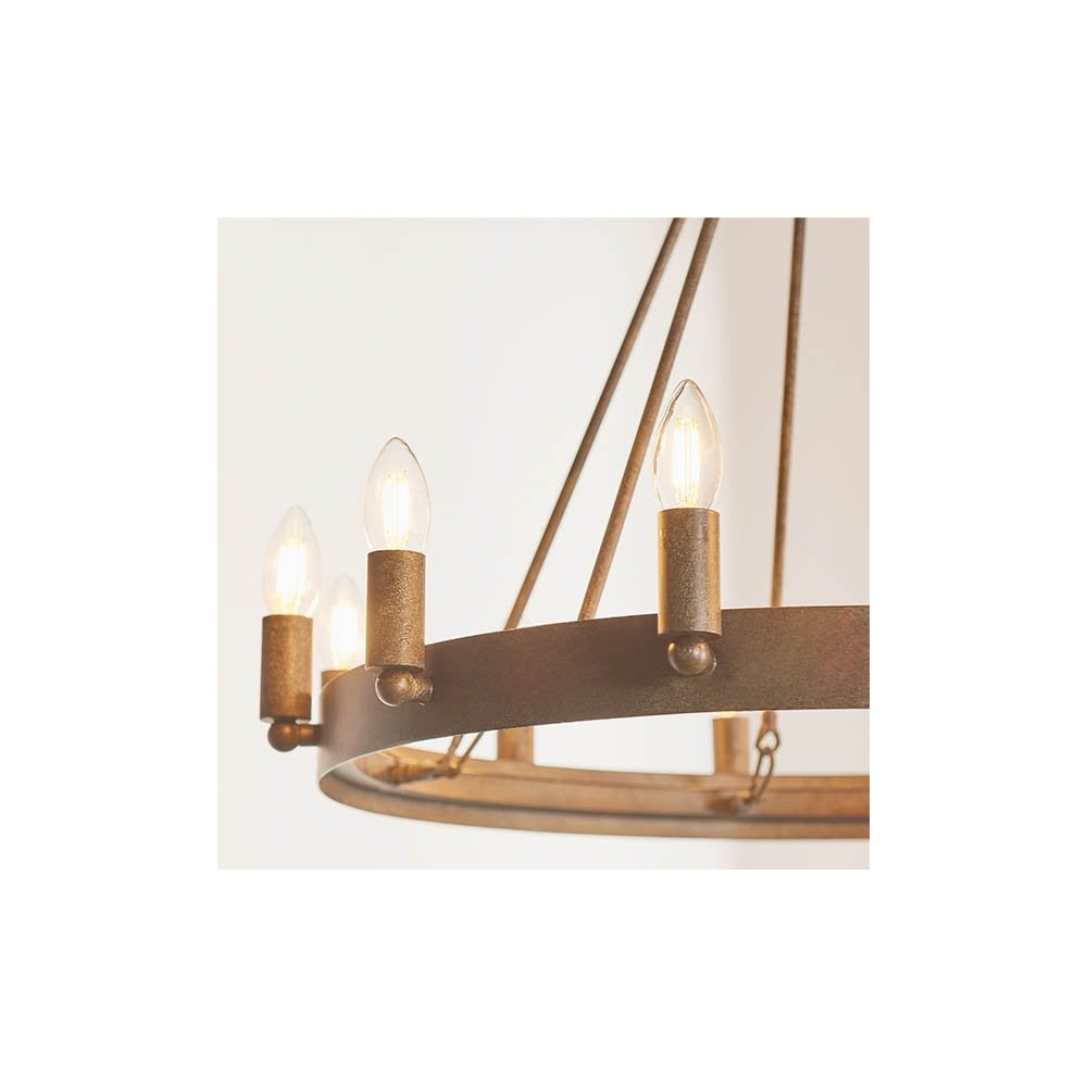 Chevalier 12 Light Ceiling Light in Aged Metal