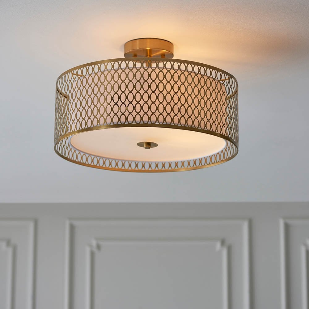 Cordero 3 Light Flush Fitting in Gold