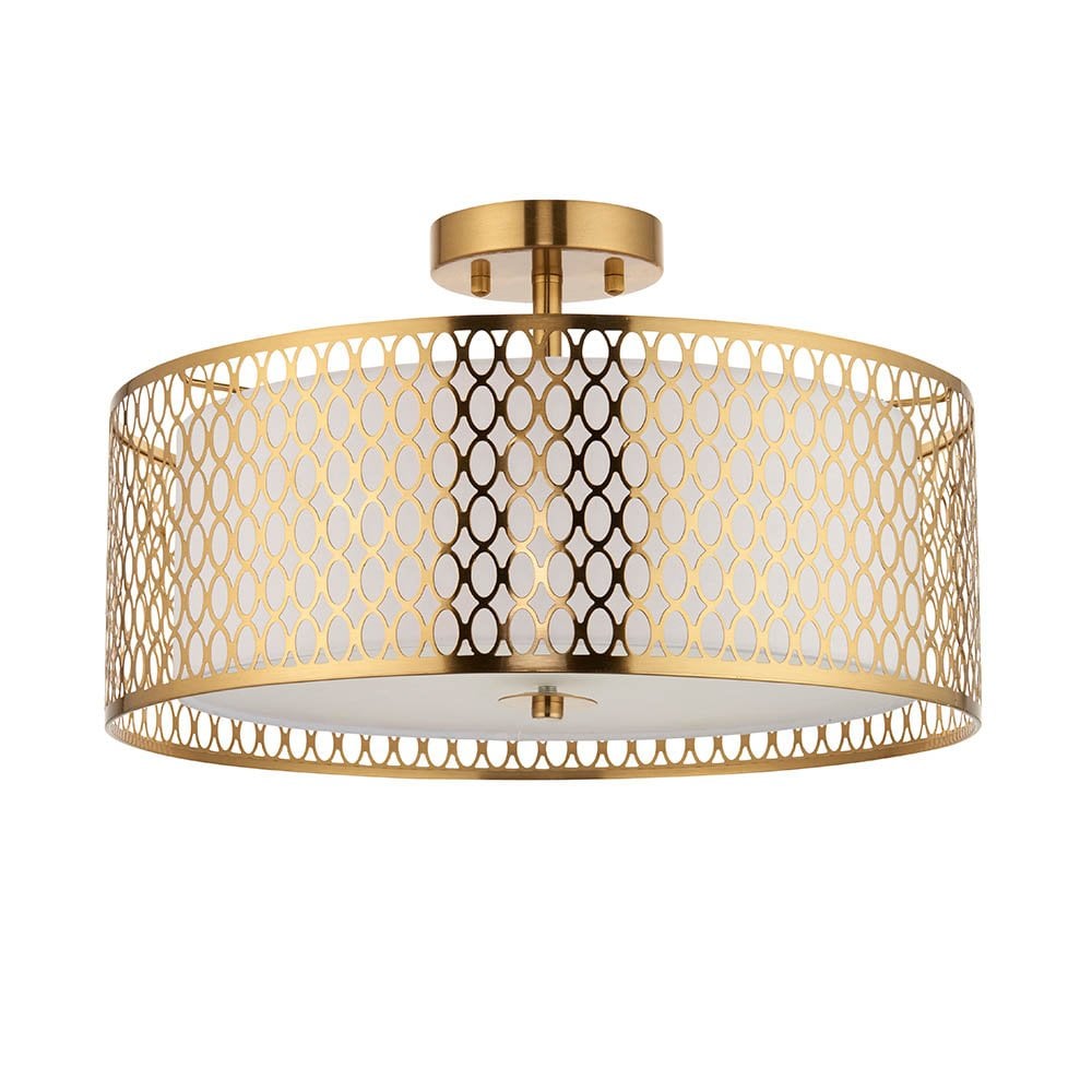 Cordero 3 Light Flush Fitting in Gold