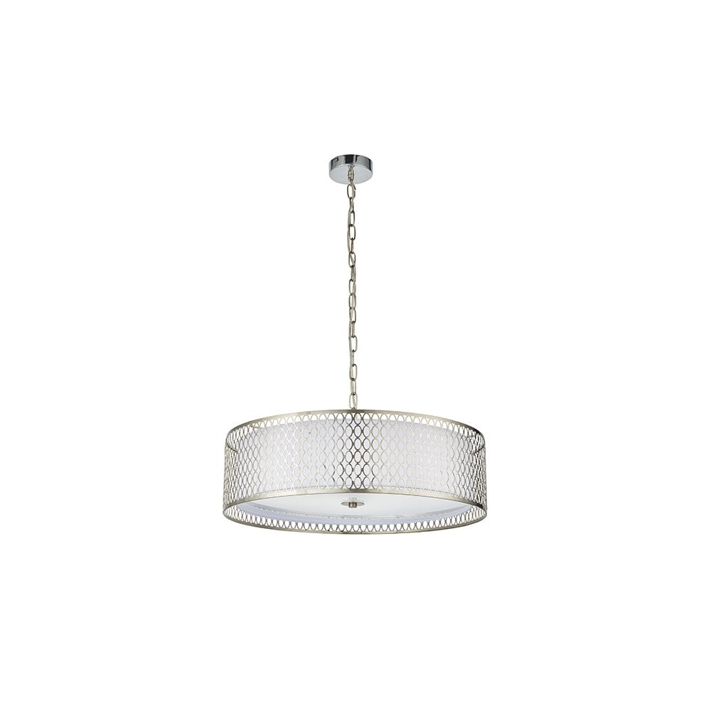 Cordero 3 Light Geometric Pendant in Satin Nickel