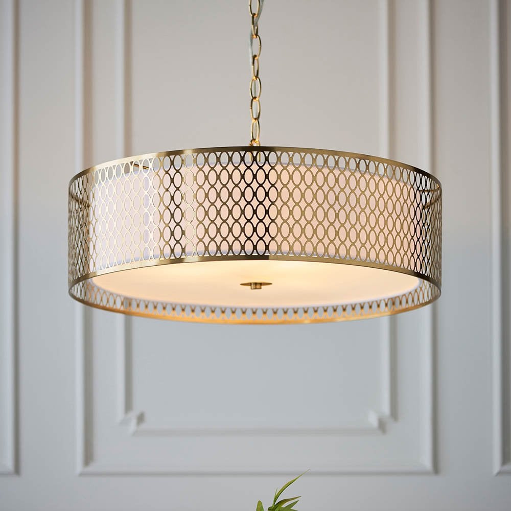 Cordero 3 Light Geometric Pendant in Gold