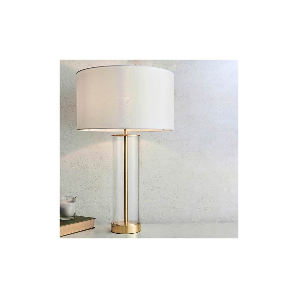 Lessina Table Lamp in Brass C/W Shade