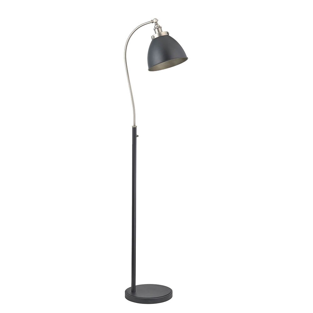 Franklin Matt Black & Pewter Floor Lamp