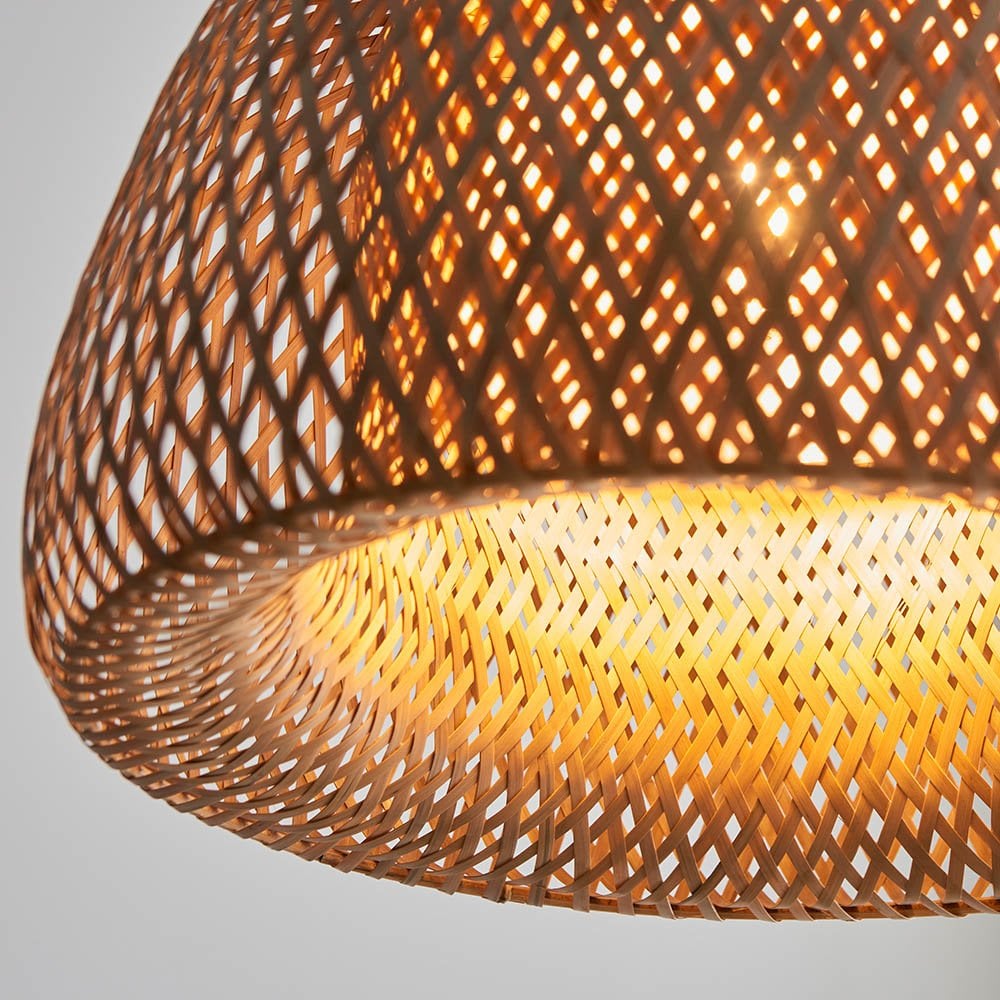 Bali Sphere Shaped Natural Raffia Pendant