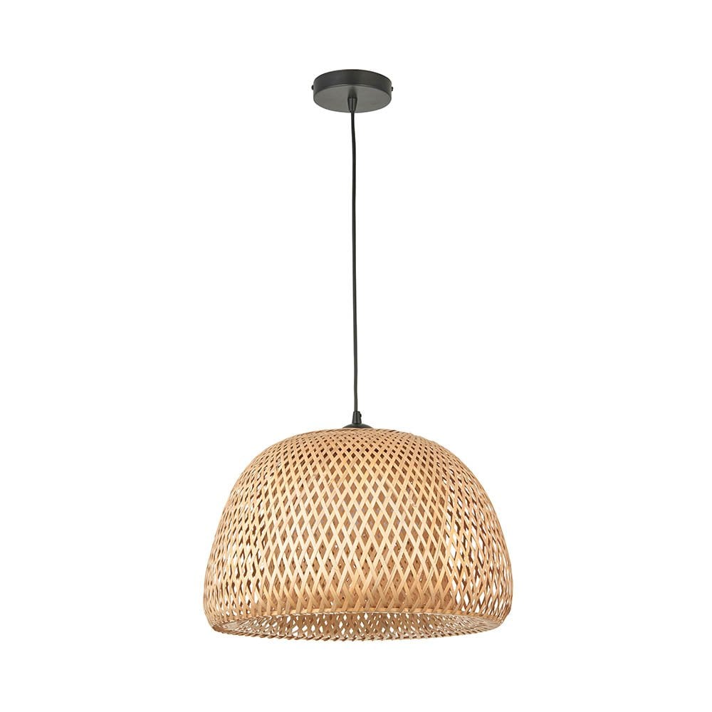 Bali Sphere Shaped Natural Raffia Pendant
