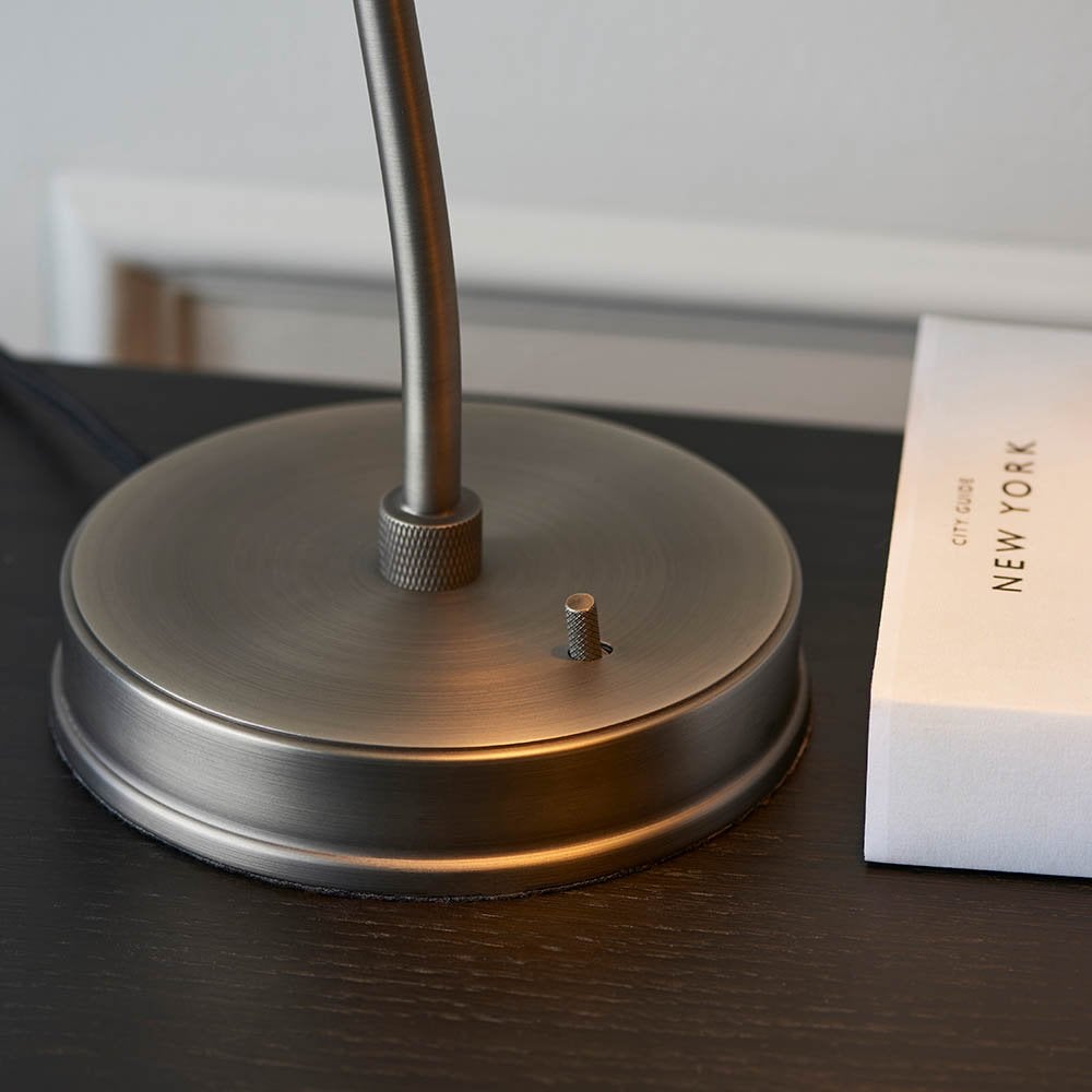 Franklin Matt Black & Pewter Table Lamp