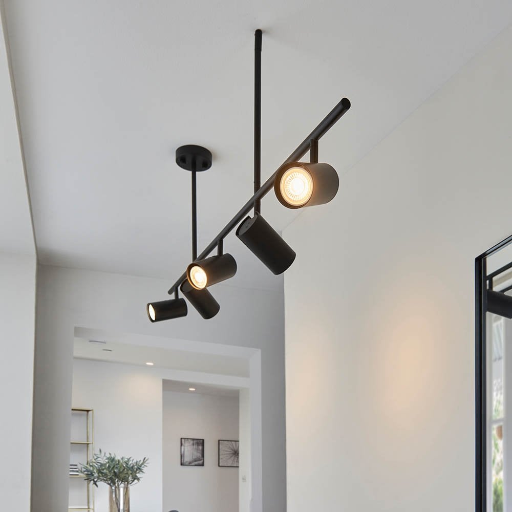 Rez 5 Light Spotlight Bar in Matt Black