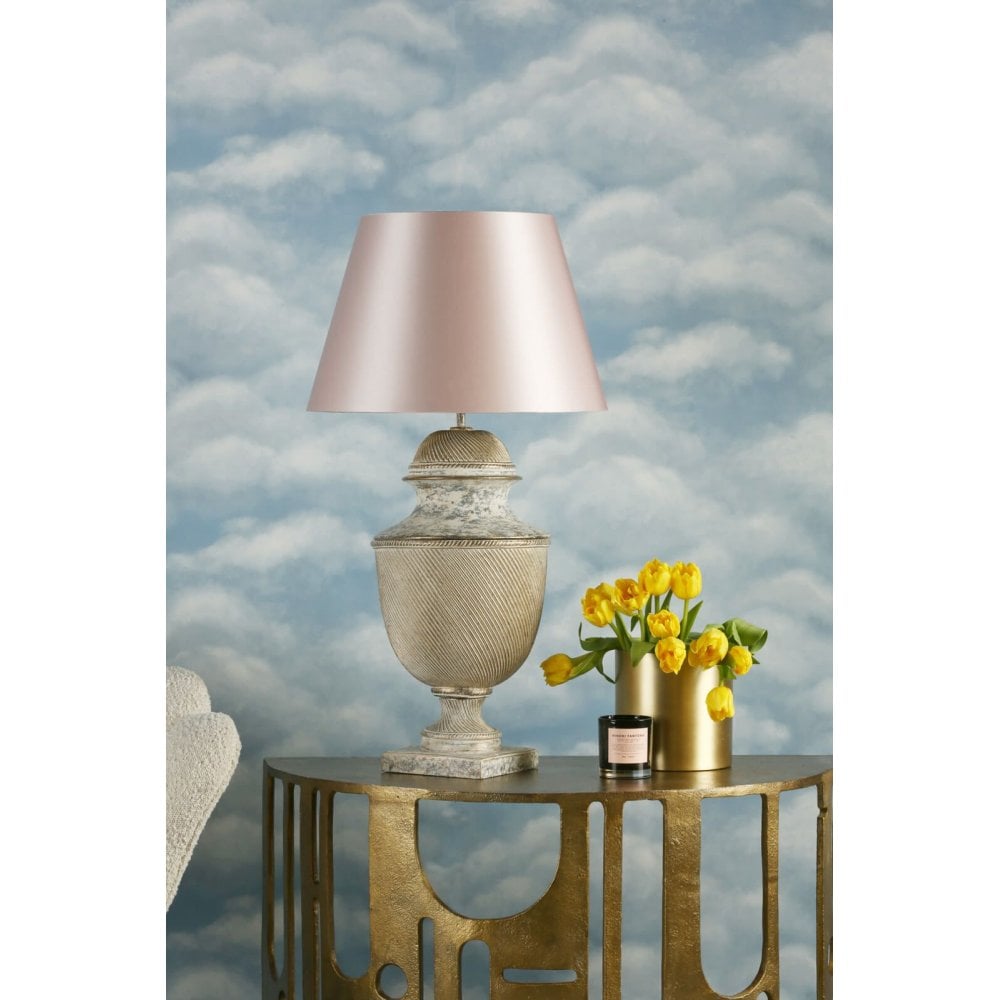 Lattice Table Lamp in Cream Base Only