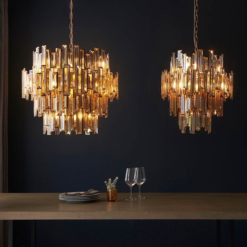 Viviana Gold & Champagne 15 Light Chandelier