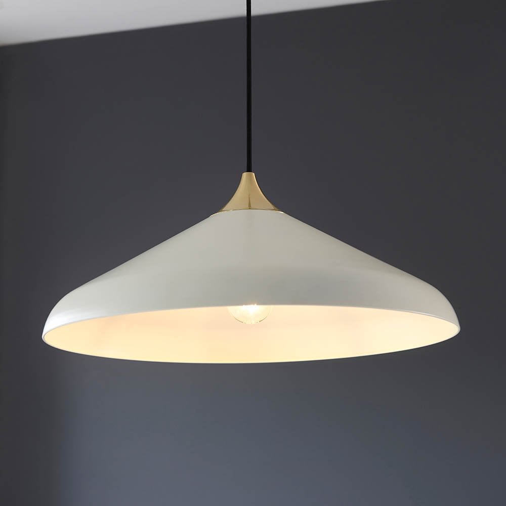 Glo Warm White & Brass Single Pendant