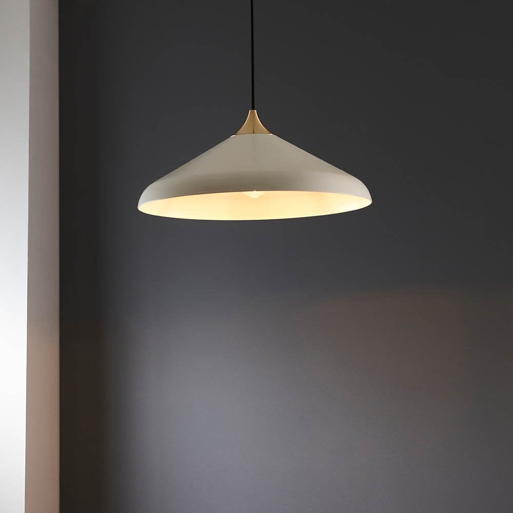 Glo Warm White & Brass Single Pendant