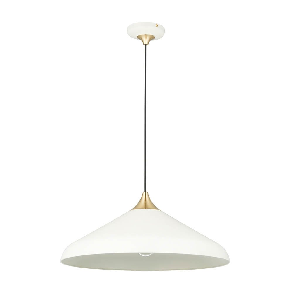 Glo Warm White & Brass Single Pendant
