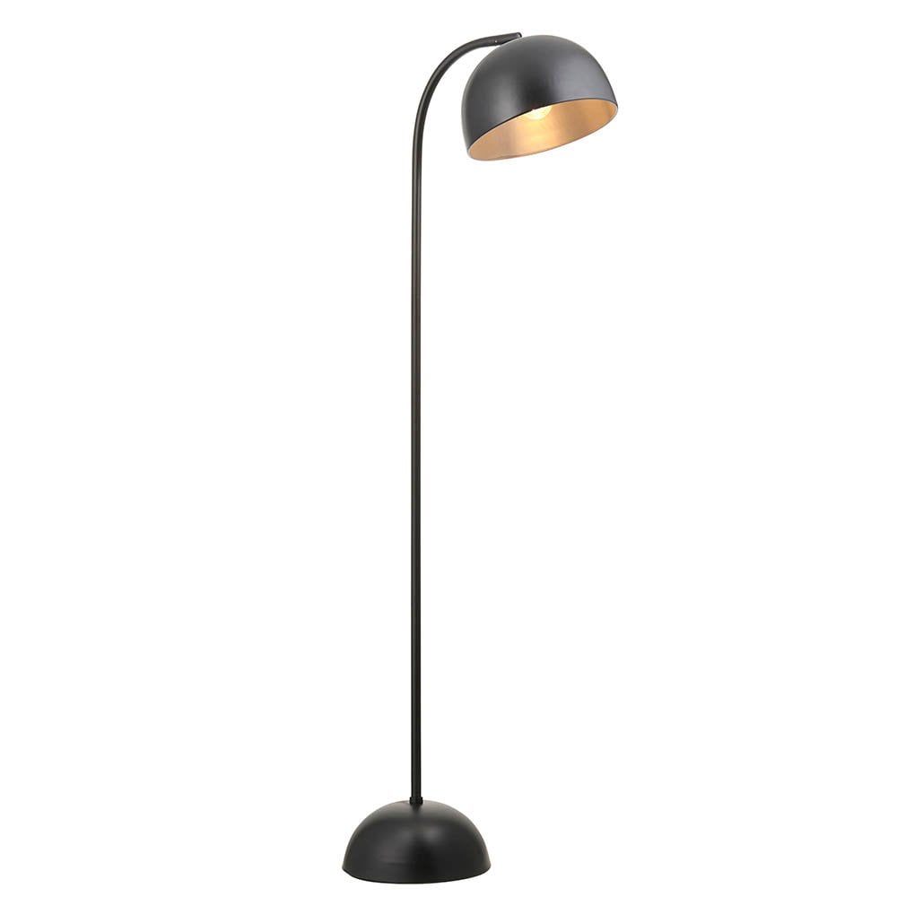 Matt Black Domed Floor Lamp