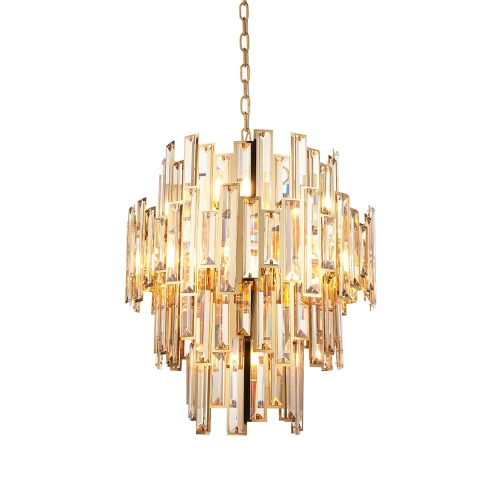 Viviana Gold & Champagne 12 Light Chandelier
