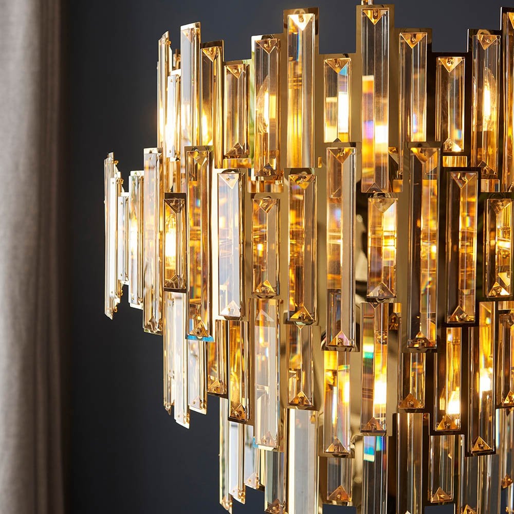 Viviana Gold & Champagne 15 Light Chandelier