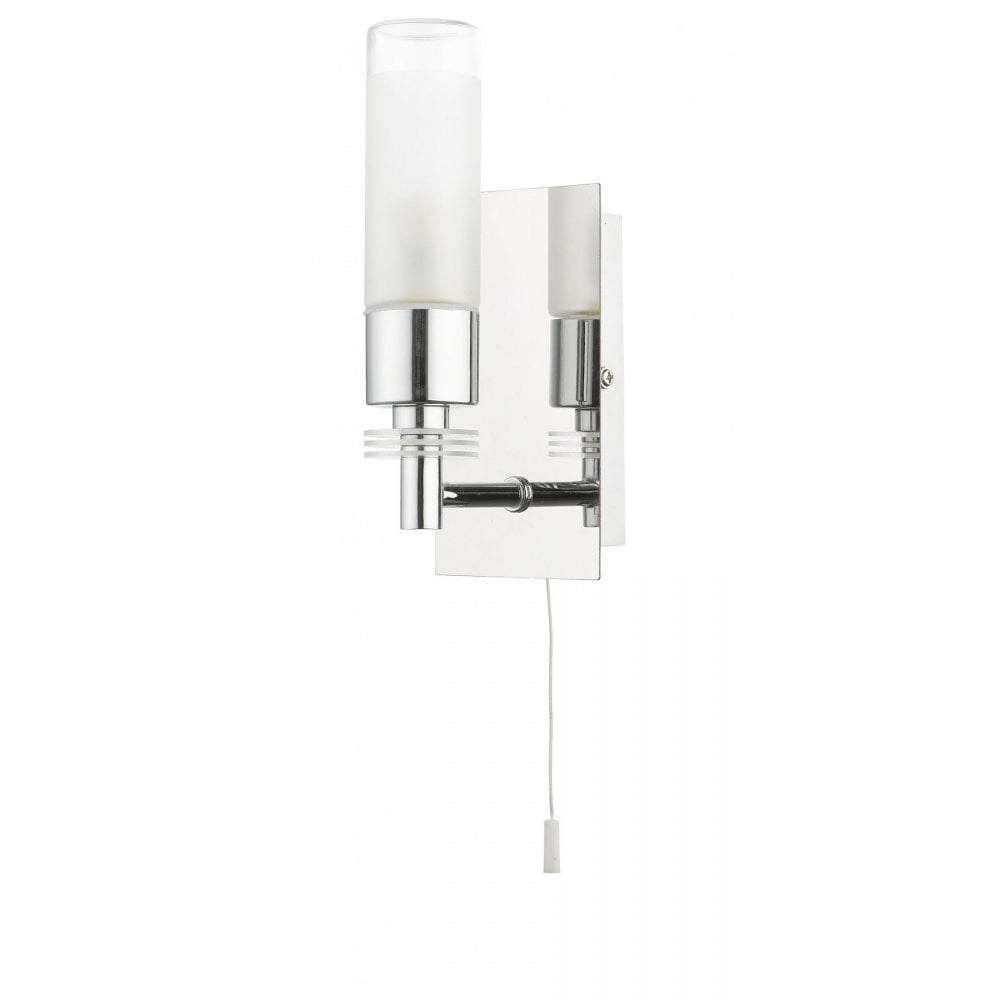 Saturn 1 Light Bathroom Polished Chrome Wall Light IP44