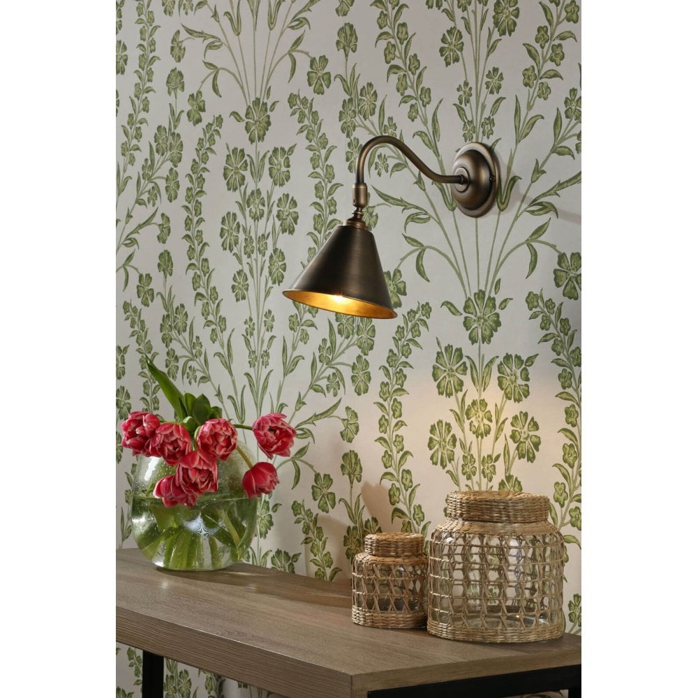 London Antique Brass Wall Light