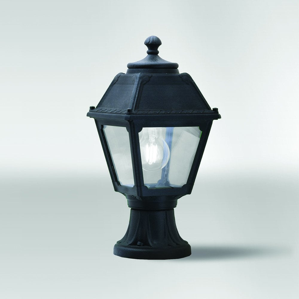 Mikrolot Mary E27 Black Post/Pillar Top Lantern