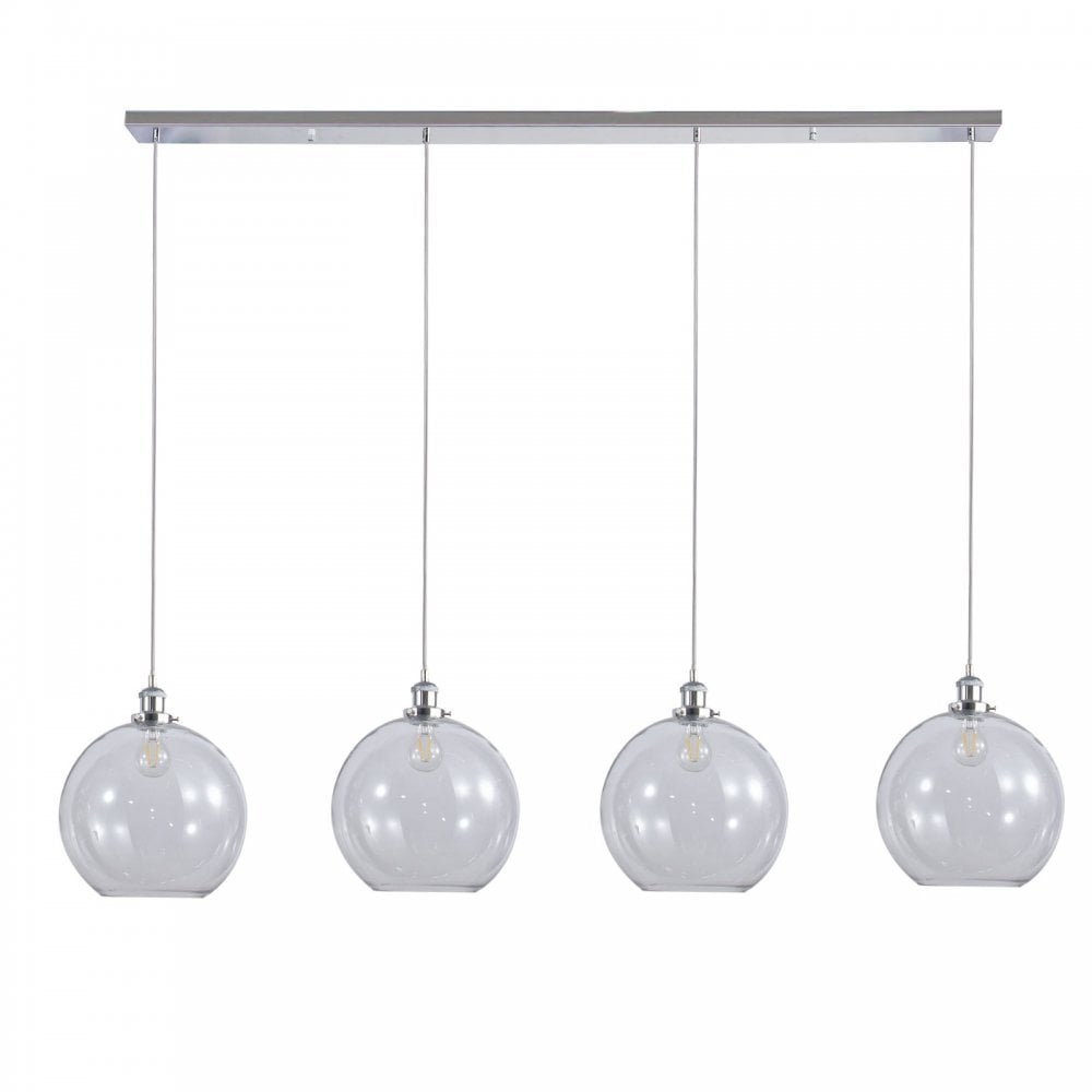 Lewis 4 Light Bar Pendant in Polished Chrome