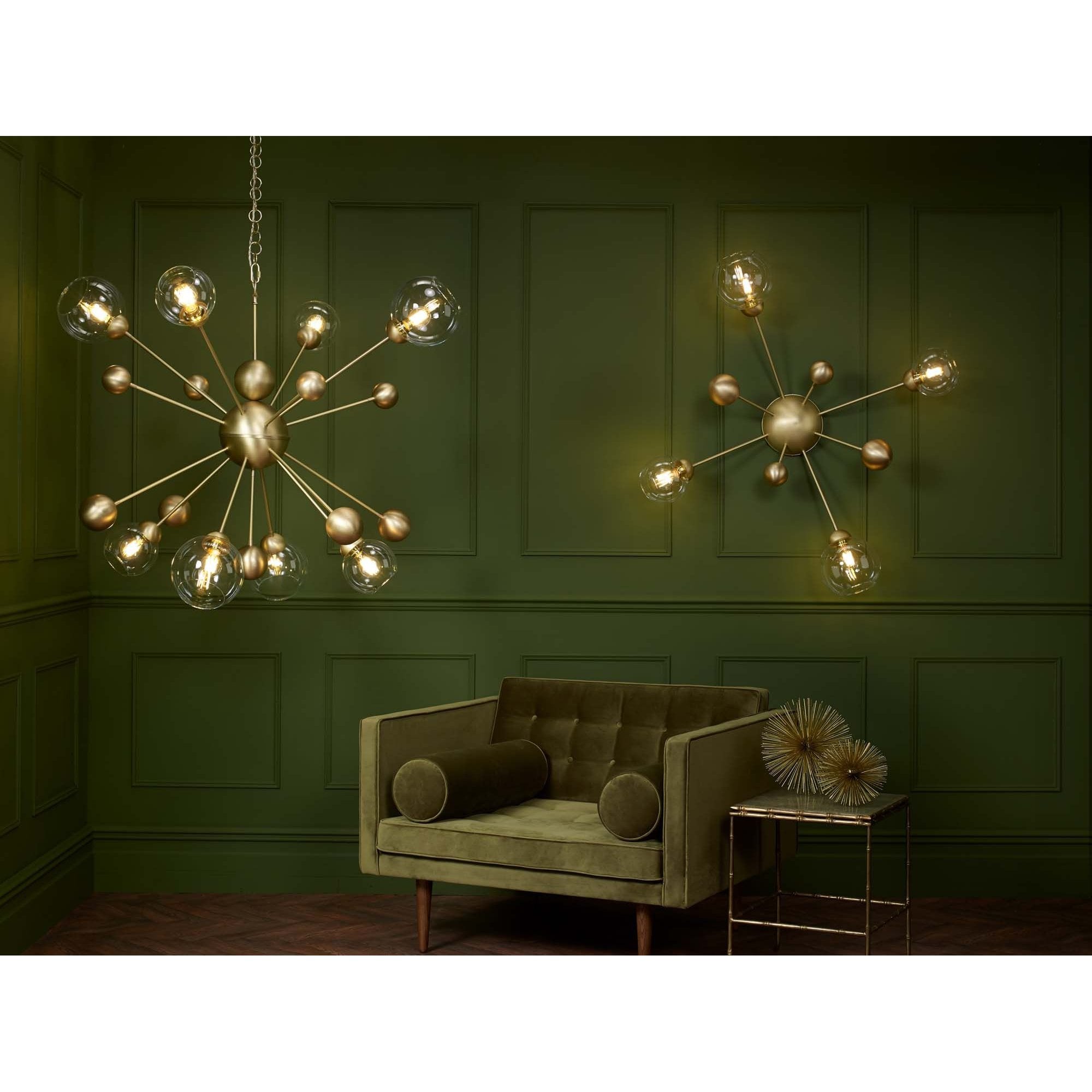 Cosmos 4 Light Semi Flush Fitting