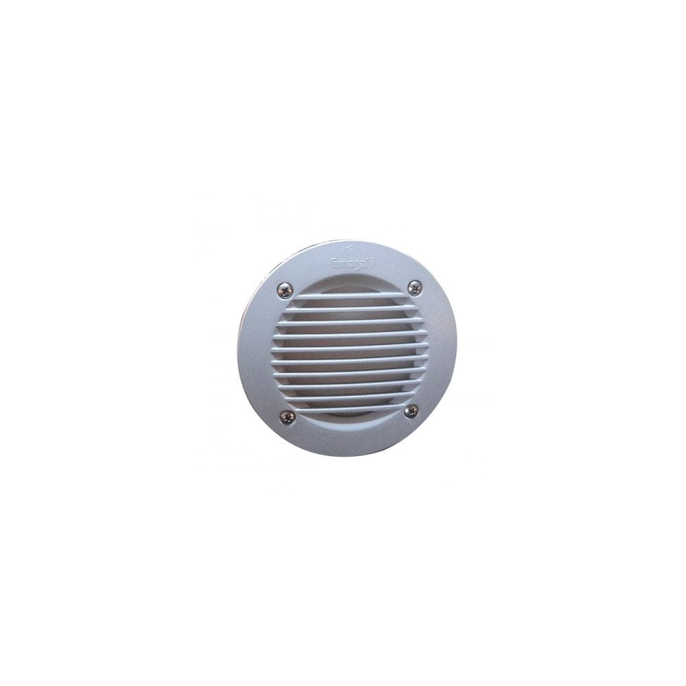 Leti 100 3W LED Grill Round Grey Recessed Wall Light