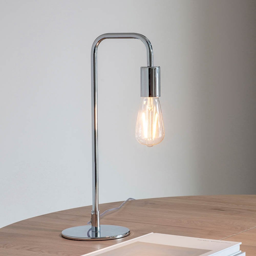 Rubens Polished Chrome Table Lamp