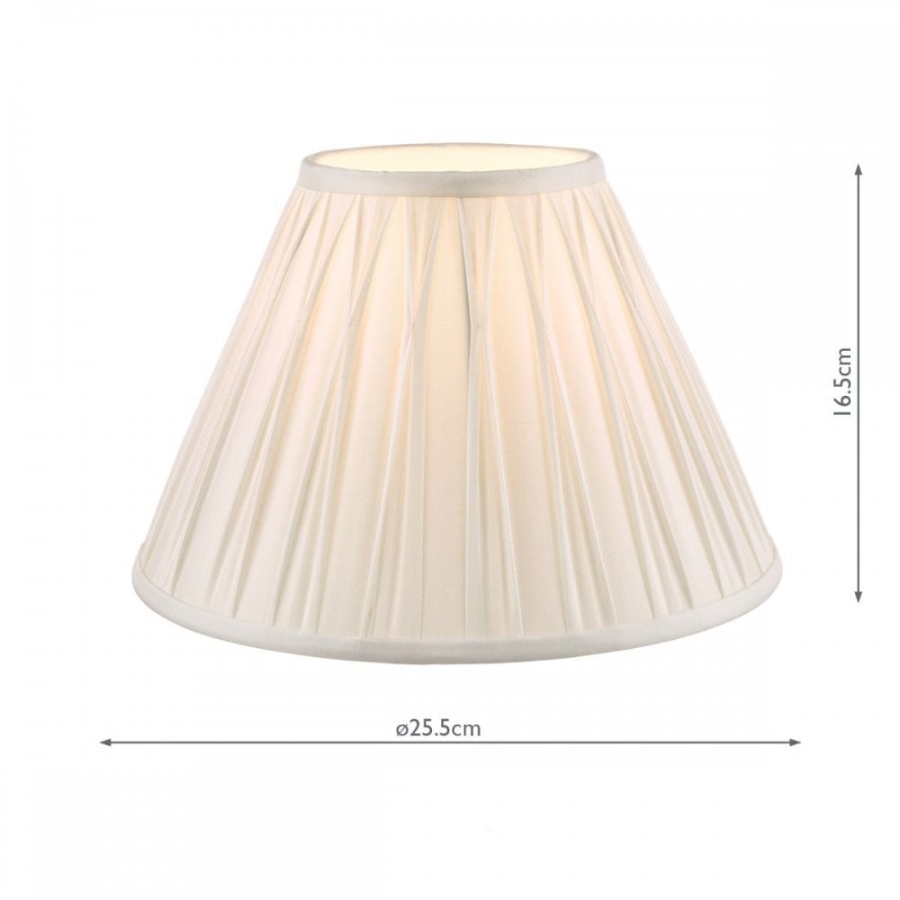 Fenn Silk Drum Shade Silver 250mm