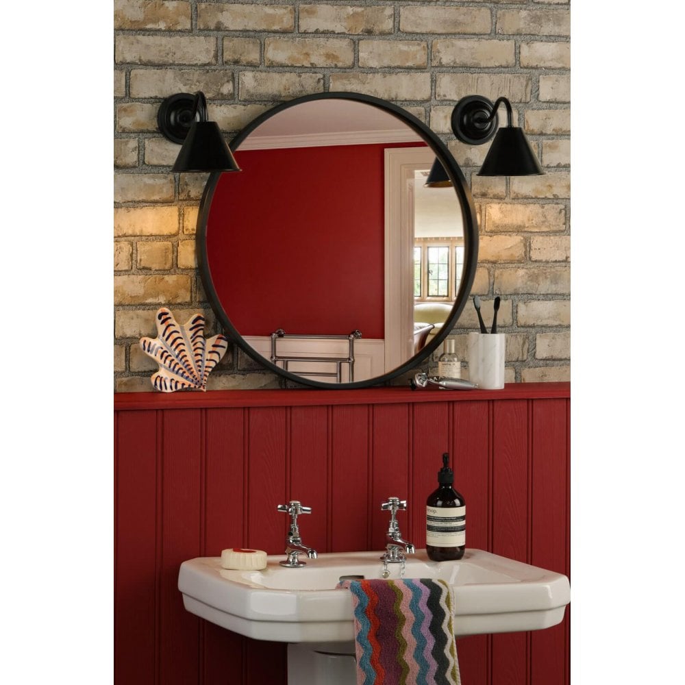 Avon IP44 Single Wall Light in Black