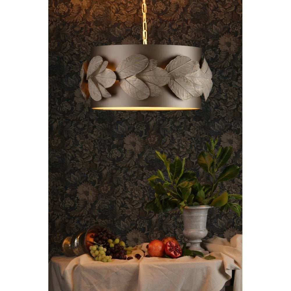 Laurel 4 Light Pendant with Bespoke Shade