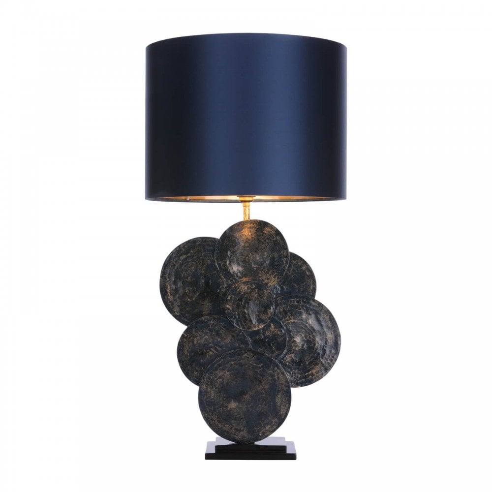 Planet Blue & Gold Table Lamp Base Only