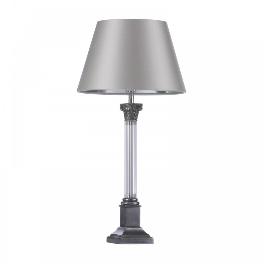Imperial Small Pewter Table Lamp Base Only