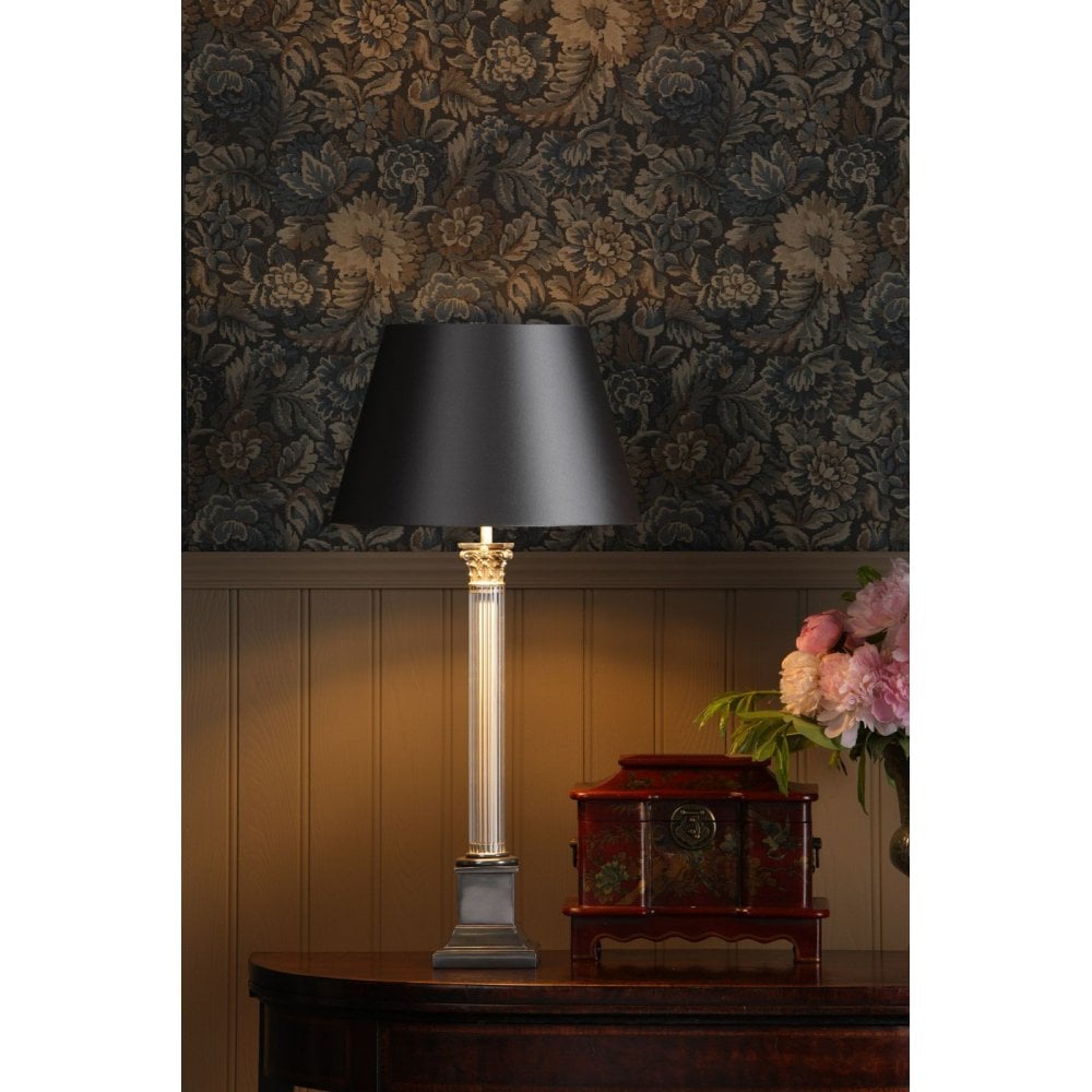 Imperial Large Pewter Table Lamp Base Only
