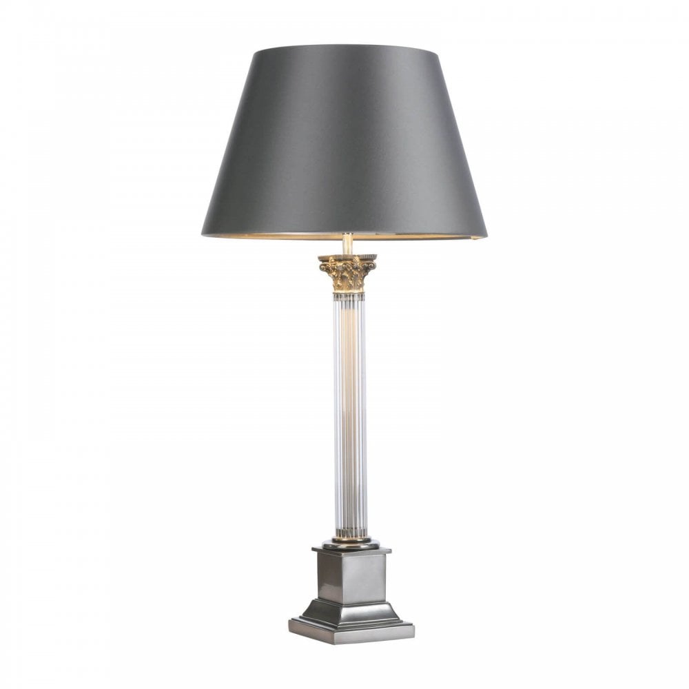 Imperial Large Pewter Table Lamp Base Only