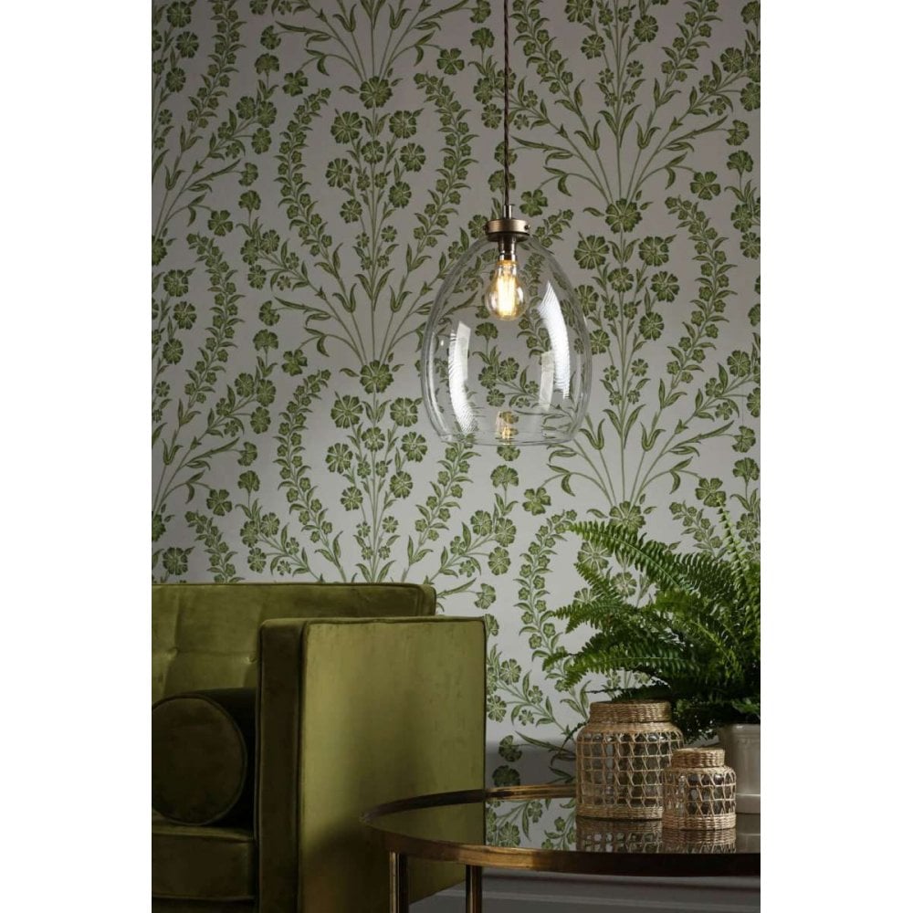 Yeovil Single Pendant in Aged Brass