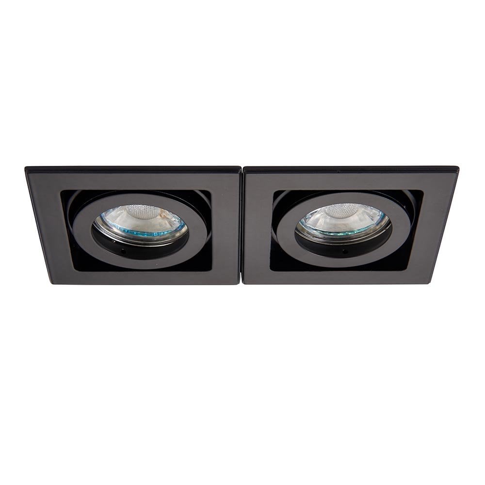 Xeno Twin Downlight in Matt Black
