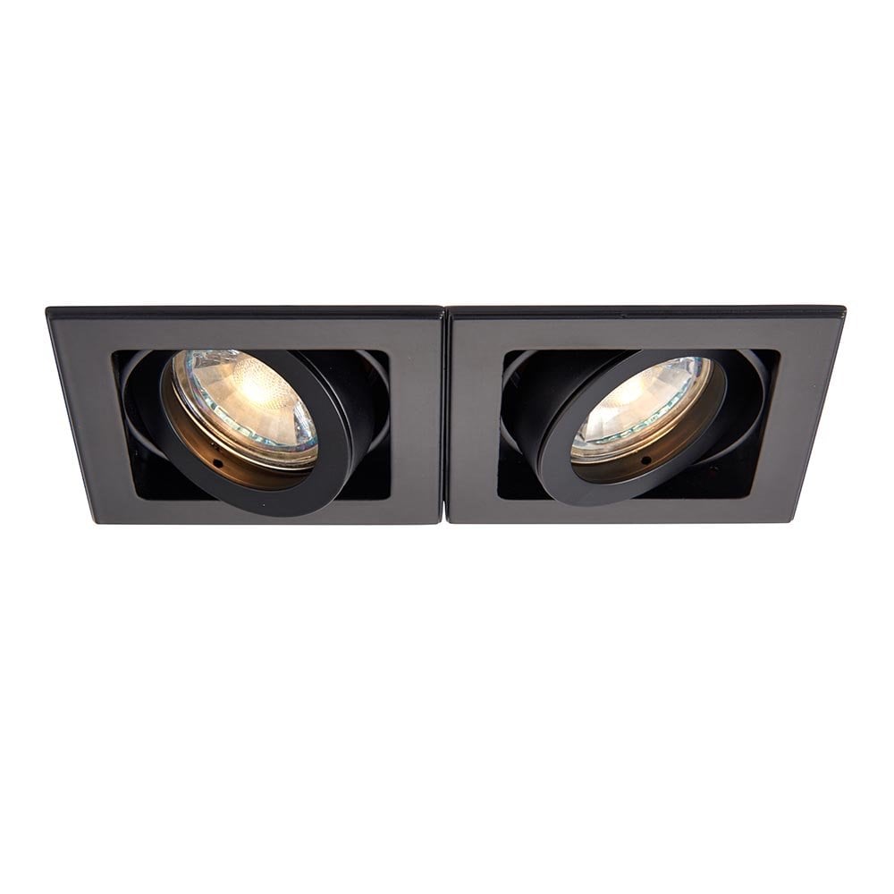 Xeno Twin Downlight in Matt Black