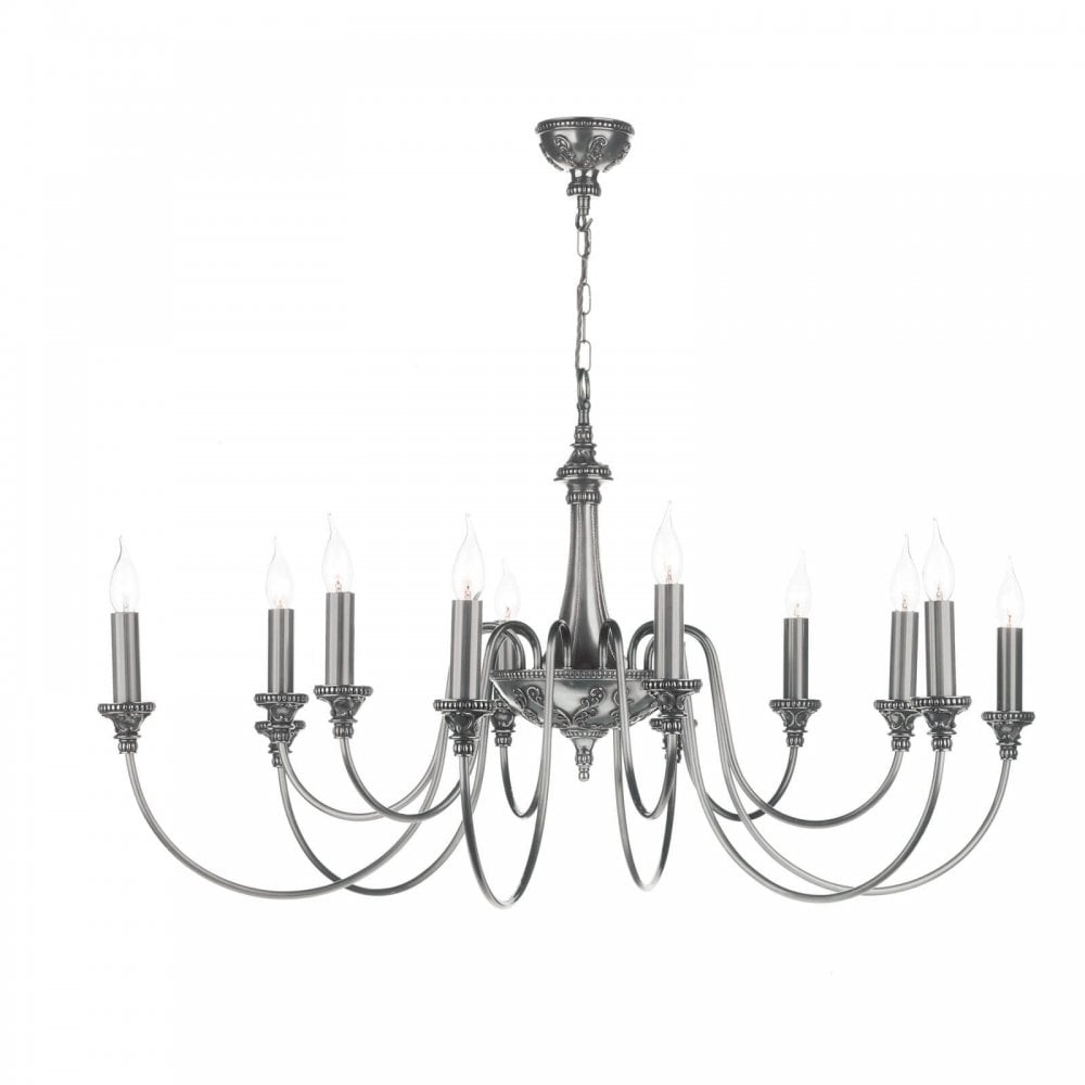 Bailey 12-Light Pendant in Pewter Finish