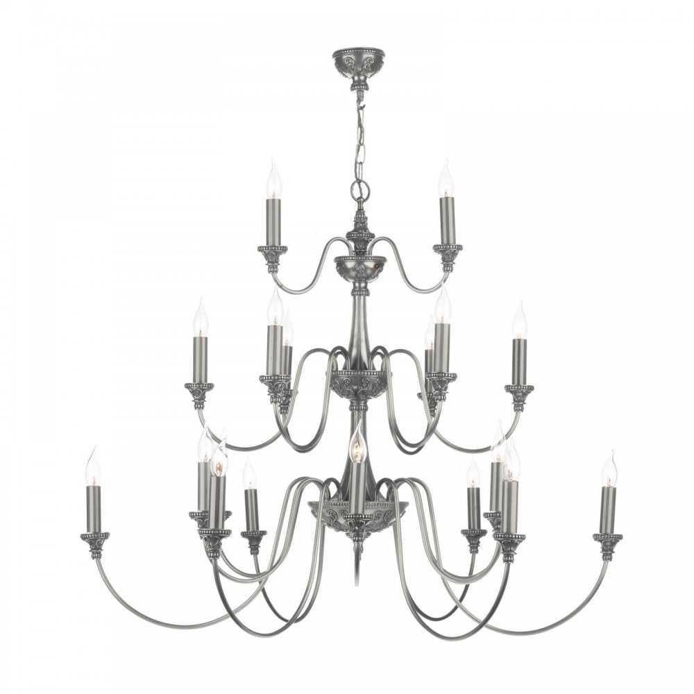 Bailey 21-Light Pendant in Pewter Finish