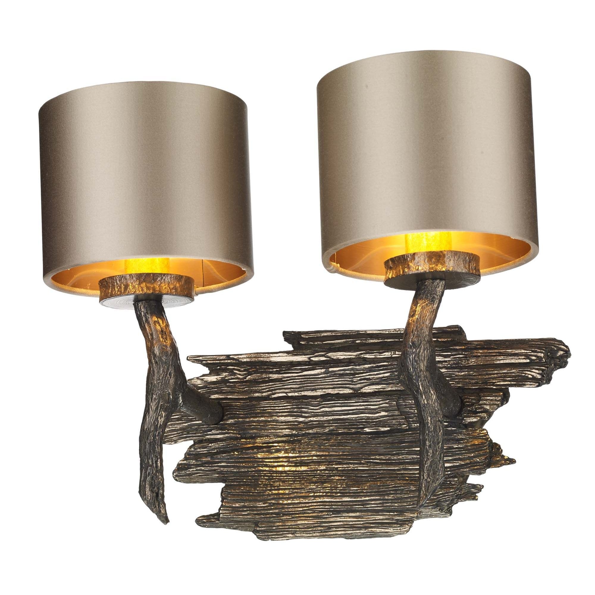 Joshua Double Wall Bracket Bespoke Shade