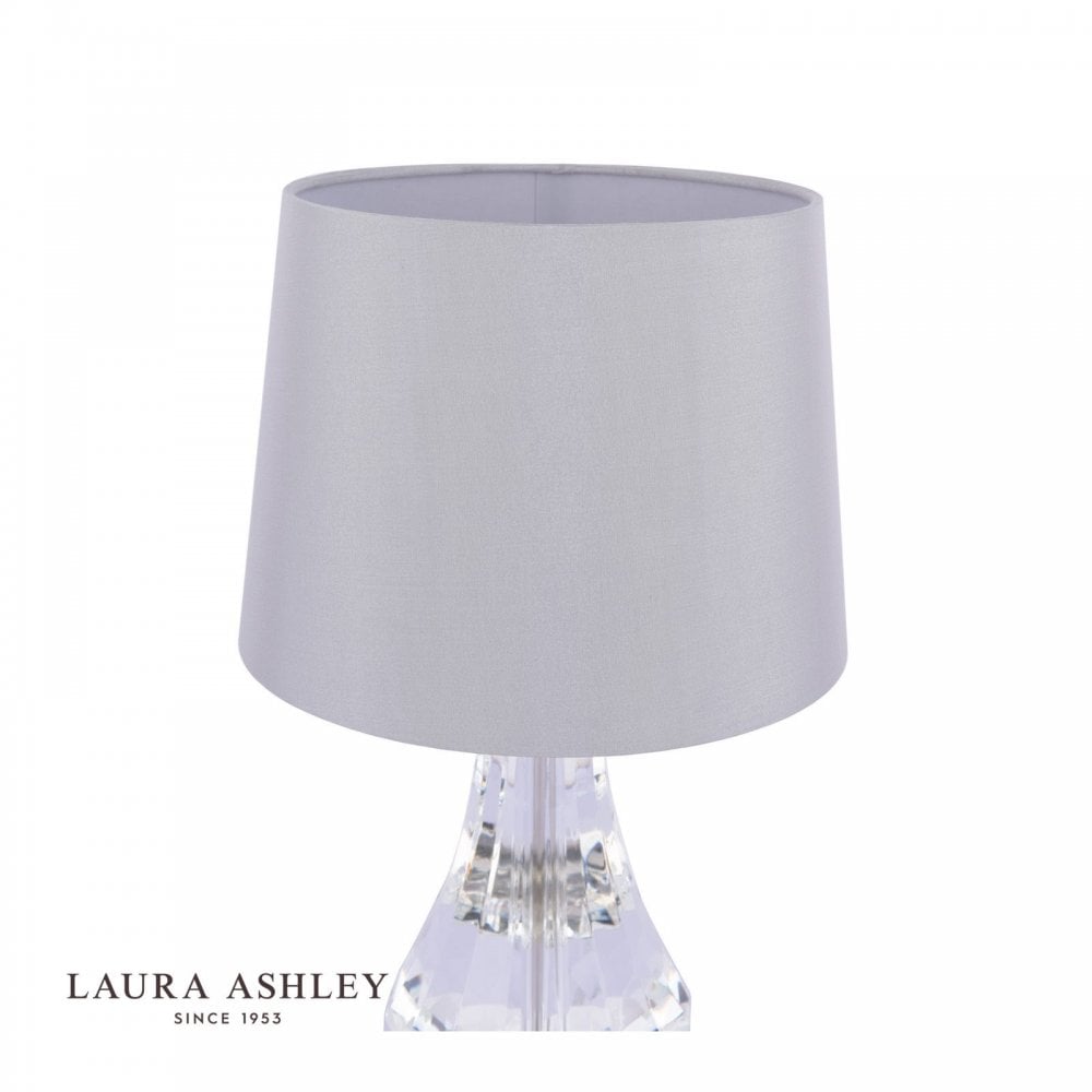 Humby Polished Nickle & Crystal Touch Table C/W Shade
